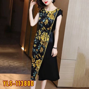 yls-11380d dress wanita / pakaian / terusan / gaun perempuan / cewek