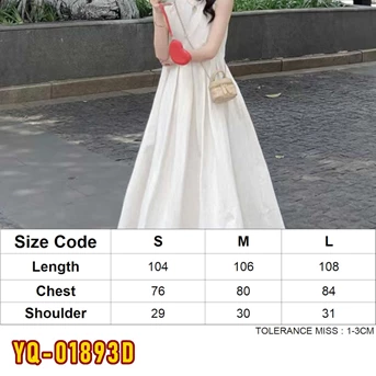 yq-01893d dress wanita / pakaian / terusan / gaun perempuan / cewek-1