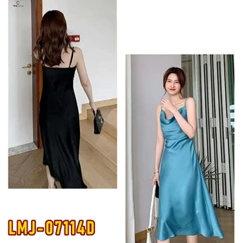 lmj-07114d dress wanita / pakaian / terusan / gaun perempuan / cewek-2