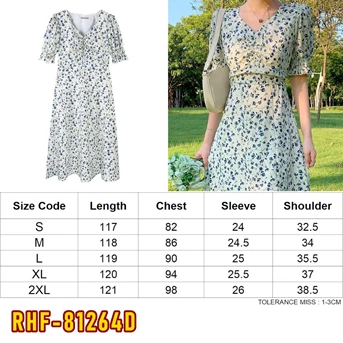 rhf-81264d dress wanita / pakaian / terusan / gaun perempuan / cewe /-5