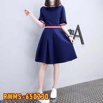 RWMS-65023D Dress Wanita / Pakaian / Terusan / Gaun Perempuan / Cewek