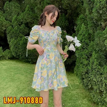 lmj-91088d dress wanita / pakaian / terusan / gaun perempuan / cewek-1