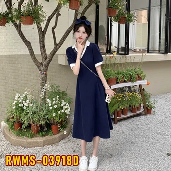 rwms-03918d dress wanita / pakaian / terusan / gaun perempuan / cewek-3