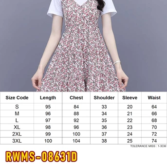 rwms-08631d dress wanita / pakaian / terusan / gaun perempuan / cewek-1
