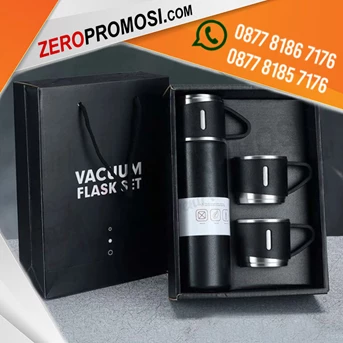 souvenir vacuum flask set - tumbler promosi-1