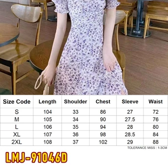 lmj-91046d dress wanita / pakaian / terusan / gaun perempuan / cewek-1