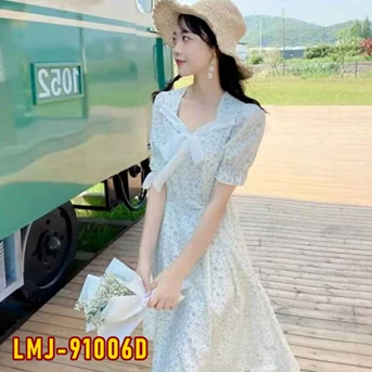 LMJ-91006D Dress Wanita / Pakaian / Terusan / Gaun Perempuan / Cewek