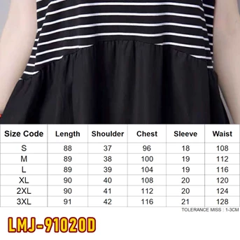 lmj-91020d dress wanita / pakaian / terusan / gaun perempuan / cewek-1