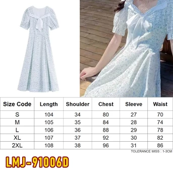 lmj-91006d dress wanita / pakaian / terusan / gaun perempuan / cewek-1