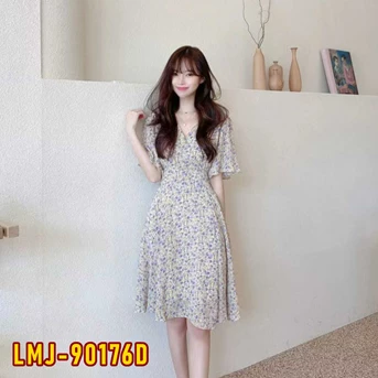 lmj-90176d ﻿dress wanita / pakaian / terusan / gaun perempuan / cewek-4
