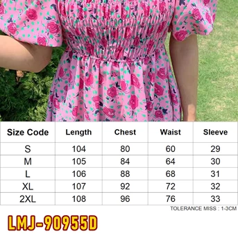 lmj-90955d dress wanita / pakaian / terusan / gaun perempuan / cewek-1
