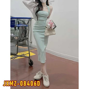 jxmz-08406d dress wanita / pakaian / terusan / gaun perempuan / cewek-5