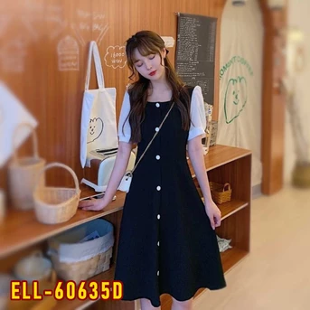 ELL-60635D Dress Wanita / Pakaian / Terusan / Gaun Perempuan / Cewek
