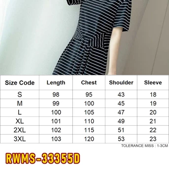 rwms-33355d dress wanita / pakaian / terusan / gaun perempuan / cewek-1