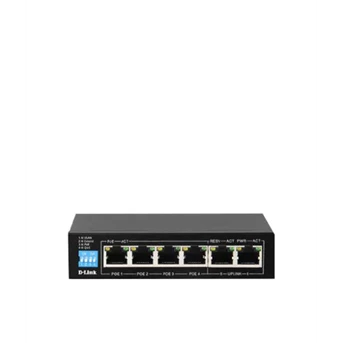 D-LINK DGS-F1006P-E 250M 6-Port 1000 Mbps Switch with 4 PoE Ports