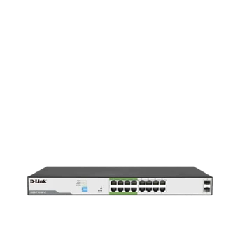 D-LINK DGS-F1018P-E. 250M 16 1000Mbps PoE Switch with 2 SFP Ports
