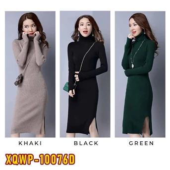 XQWP-10076D Dress Wanita / Pakaian / Terusan / Gaun Perempuan / Cewek