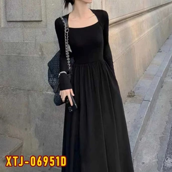 xtj-06951d dress wanita / pakaian / terusan / gaun perempuan / cewek-3