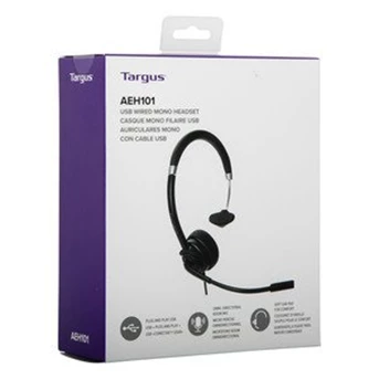 targus wired mono headset (aeh101tt) provides clear sound