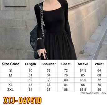 xtj-06951d dress wanita / pakaian / terusan / gaun perempuan / cewek-1