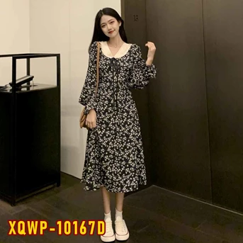 XQWP-10167D Dress Wanita / Pakaian / Terusan / Gaun Perempuan / Cewek