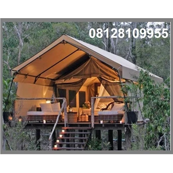 tenda glamping safari untuk camp wisata penghijauan