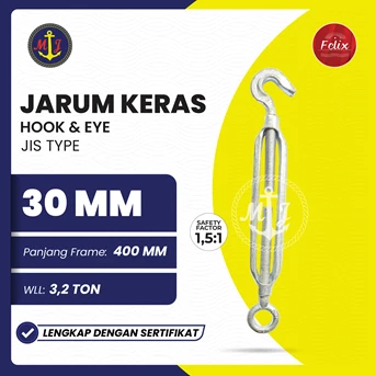 jarum keras jis type hook and eye // turnbuckle spanskrup hook and eye-1