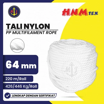 tali nylon // tali nilon tambang putih polos-2