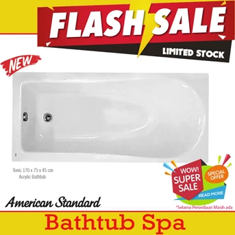 sale bathtub spa american standard tonic 170 cm acrylic hanya 3 hari-2