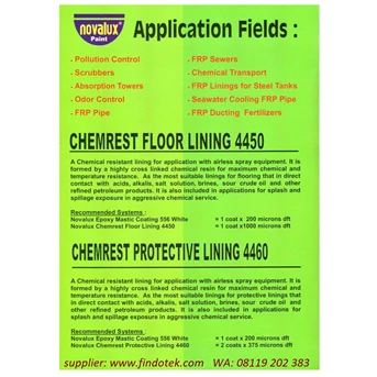 novalux paint chemrest 4460 chemical resistant linings, tahan asam-1