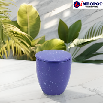 Pabrik Keramik Mug Keramik Ungu Tutup Mug Promosi