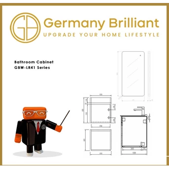 germany brilliant wastafel cabinet gbw-lr41b-1
