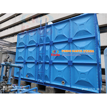 pabrik tangki panel bahan fiberglass / toren air-1