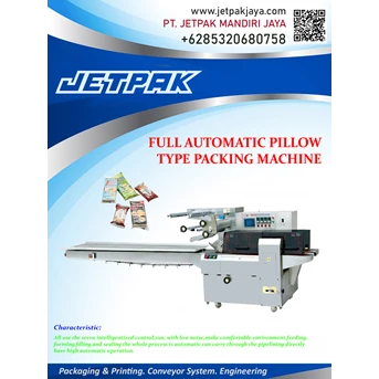 FULL AUTOMATIC PILLOW TYPE PACKING MACHINE