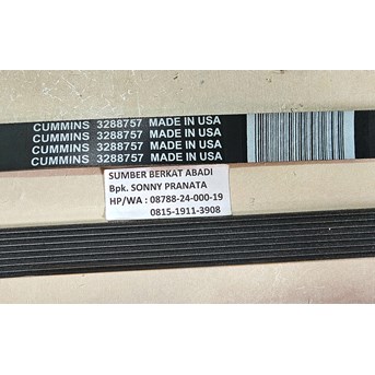 CUMMINS 3288757 ENGINE FAN BELT 3911588 3908037 V-BELT
