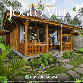 Rumah Joglo Ukir Pendopo Villa Modern Minimalis Baru