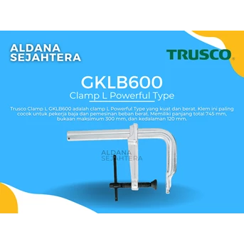 TRUSCO GKLB600 CLAMP L POWERFUL TYPE