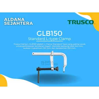 TRUSCO GLB150 STANDARD L-TYPE CLAMP