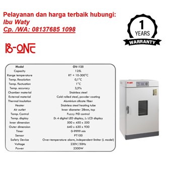 Digital Drying Oven 125L, Type OV-125 B-One