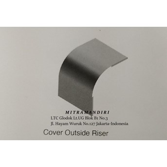 COVER OUTSIDE RISER TRAY 250MM / KABEL TRAY