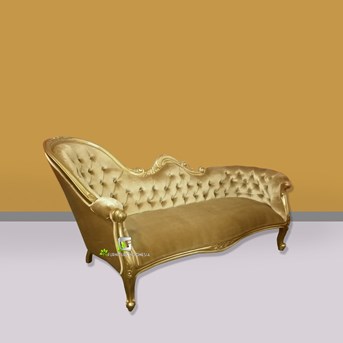 Sofa Mugao Gold Elegant Kerajinan Kayu
