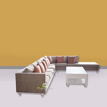 Sofa Deborah Pastel Side Kerajinan Kayu