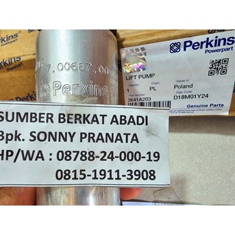 PERKINS 2641A203 LIFT PUMP - GENUINE ORIGINAL ASLI 100%