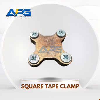 SQUARE TAPE CLAMP KUNINGAN LAPIS TEMBAGA