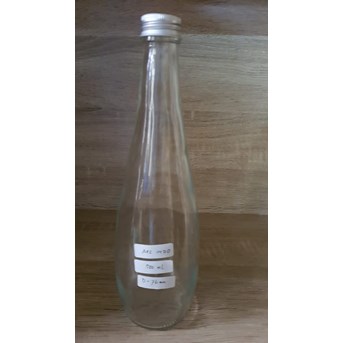 Botol kaca air mineral-mineral glass bottle tutup aluminium 330,500ml