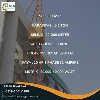 Sewa Lift Barang Jakarta Utara | Cepat & Profesional | 081230611265