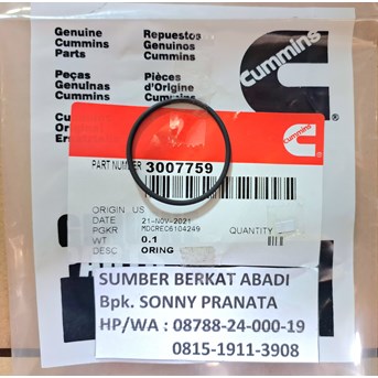 CUMMINS 3007759 SEAL O-RING 196641 - N14 NT855