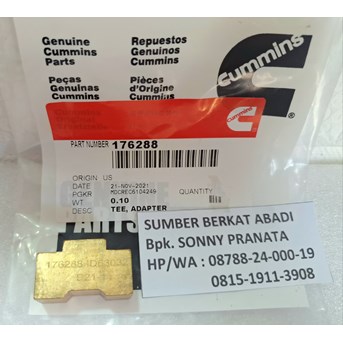 CUMMINS 176288 FEMALE ADAPTER TEE - K19 K1150 K38