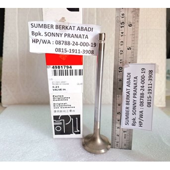 CUMMINS 4981794 INTAKE VALVE - 6LTA8.9 ISL ISC QSL 6CT