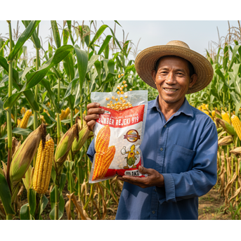 KEMASAN PLASTIK 1KG UNTUK BENIH JAGUNG FULL COLOR PRINTING